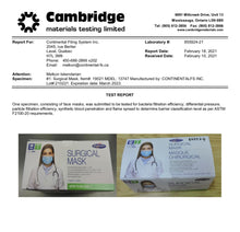 Load image into Gallery viewer, ASTM Level 1 Surgical Mask made in Canada at PPE Online, your trusted source for PPE Supplies.