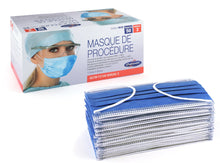 Load image into Gallery viewer, ASTM Level 3 Surgical Mask made in Canada, 50 per box, available for purchase online at PPE Online.