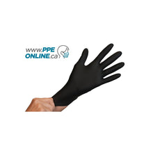 Load image into Gallery viewer, Black TouchFlex Nitrile Exam Powder Free Gloves 5 Mil