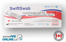 Load image into Gallery viewer, SwiftSwab COVID-19 Rapid Test 2-Pack - Health Canada Authorized, Accurate 15-Minute Results, Affordable. Shop ppeonline.ca.