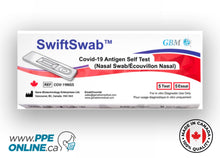 Load image into Gallery viewer, SwiftSwab COVID-19 Rapid Test 5-Pack - Health Canada Authorized, Accurate 15-Minute Results, Affordable. Shop ppeonline.ca.