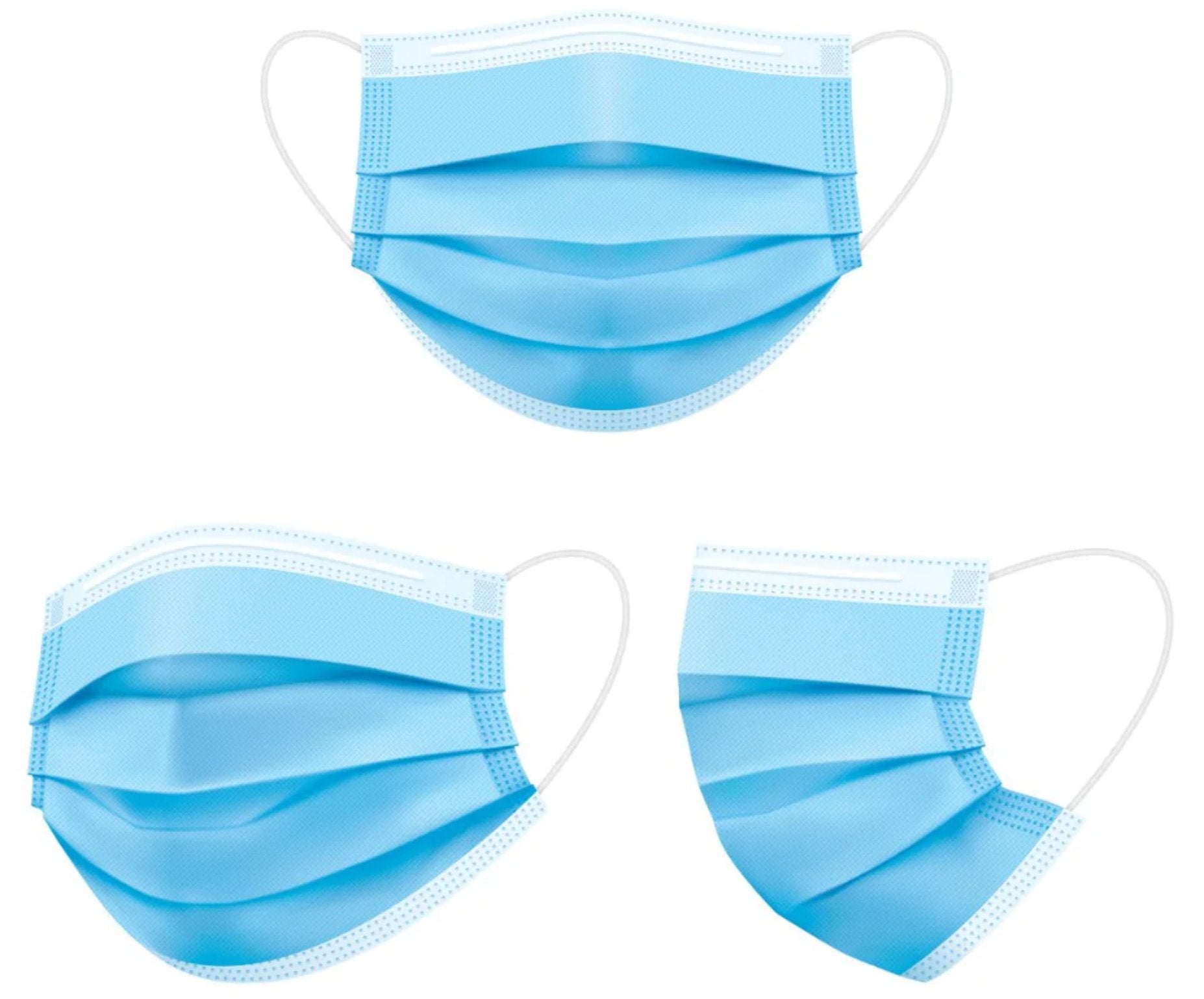 ASTM Level 1, 2 and 3 3-Ply Masks