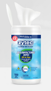 Zytec Disinfecting Wipes – All in One – 100 Wipes