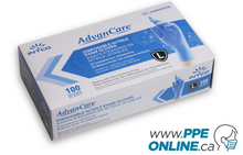 Load image into Gallery viewer, Stack of Intco Blue Nitrile Gloves boxes by AdvanCare, neatly arranged and labeled, showcasing their premium quality and suitability for medical and industrial use
