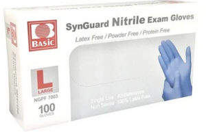 Blue Nitrile Gloves 4 mil ***CLOSEOUT*** Large Only Limited Quantities