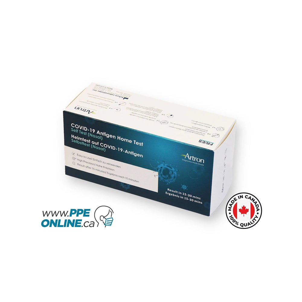 Artron Rapid COVID-19 Antigen Test Made in Canada (5 - Pack) * Exp. Dec 2026*