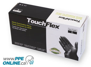 Black TouchFlex Nitrile Gloves box