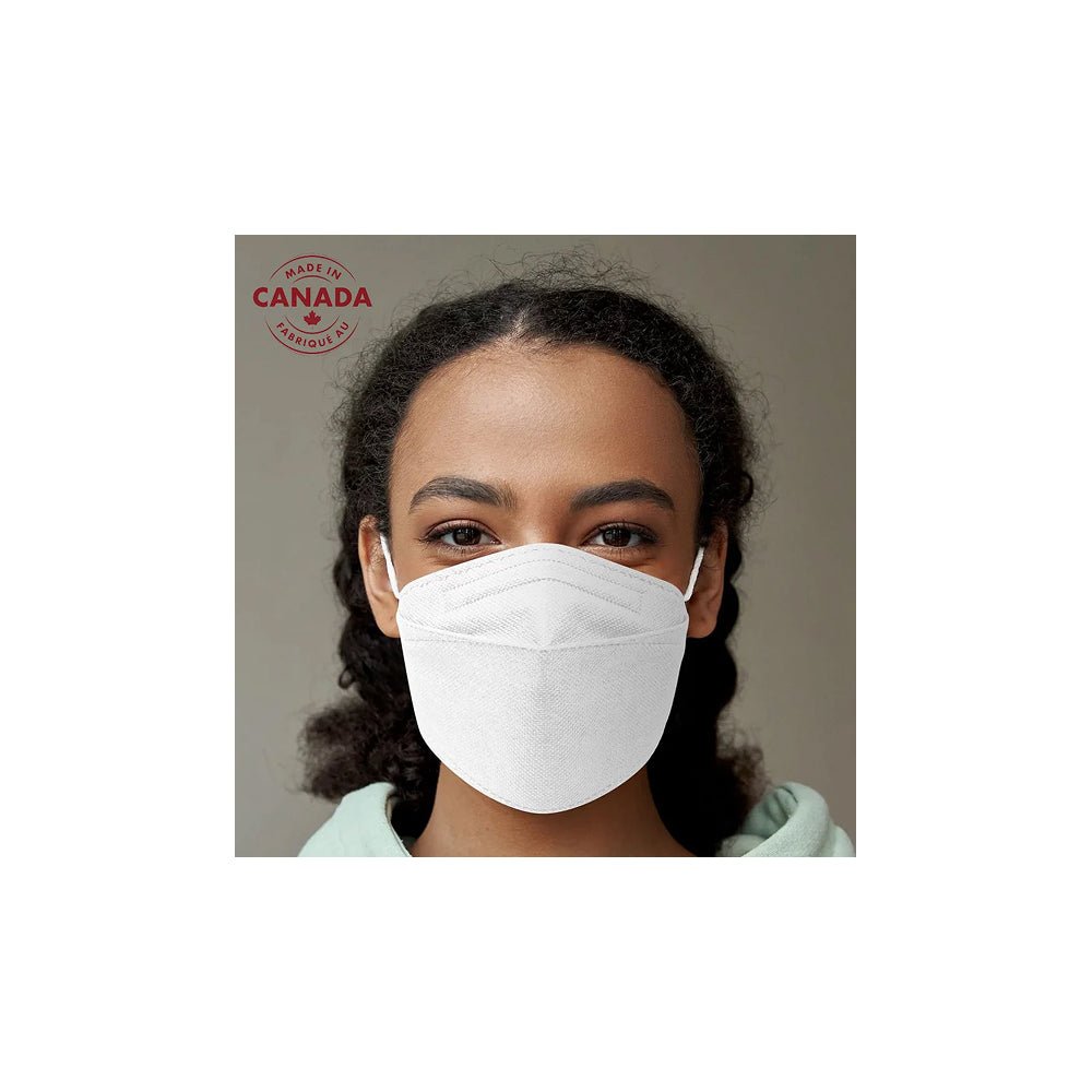 CA - N95 Flat Fold Respirators (Pack of 10) (Canadian Made)