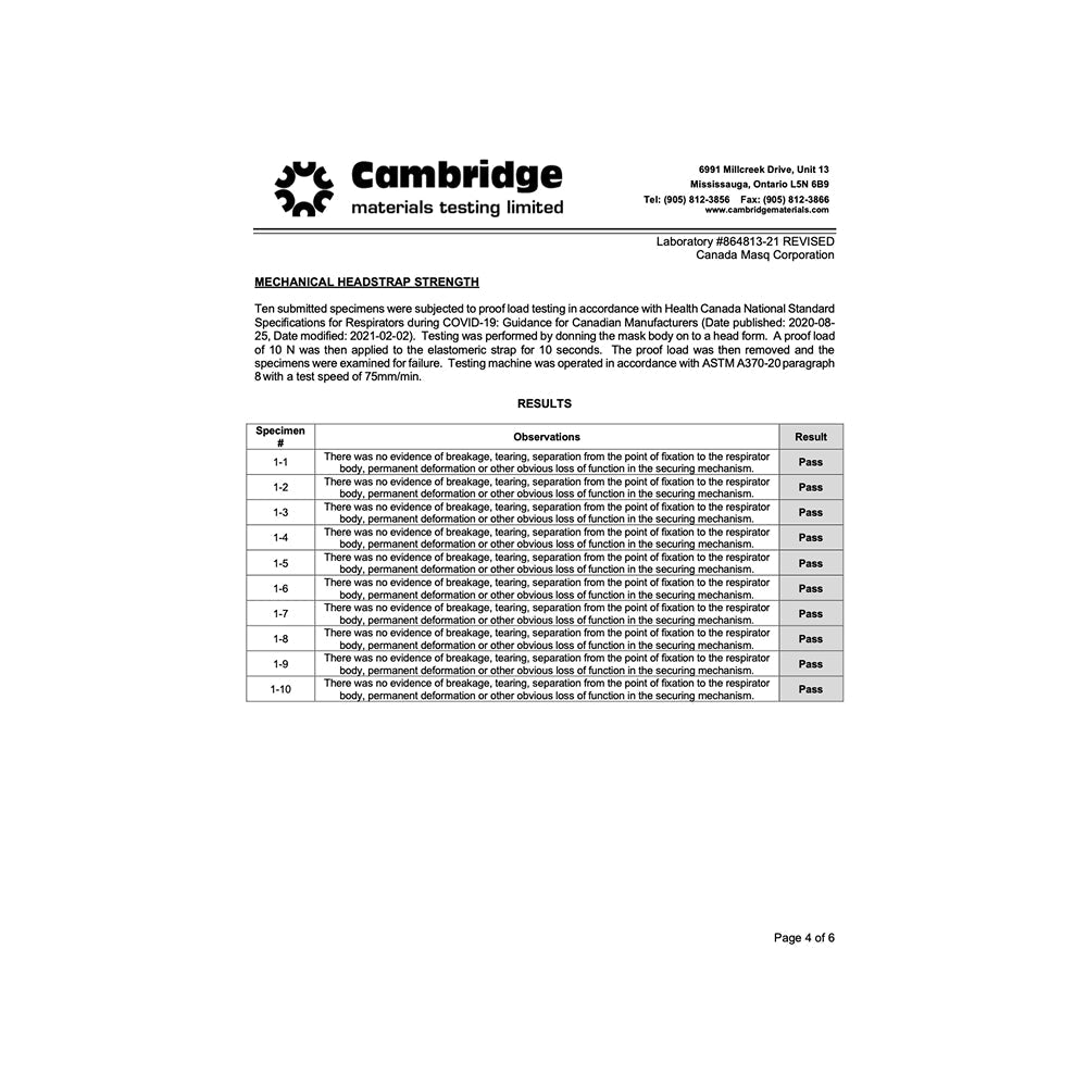 CA - N95 Flat Fold Respirators (Pack of 10) (Canadian Made)