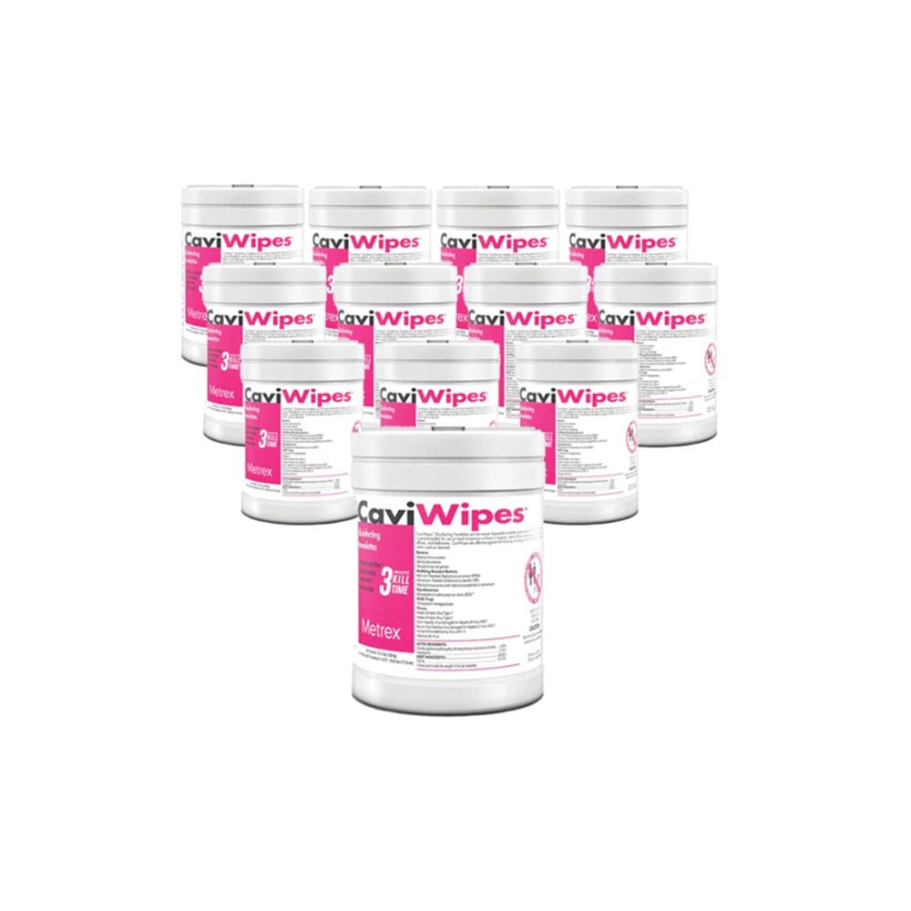 CAVI WIPES, 6 X 7, WHITE, 160 - CANISTER