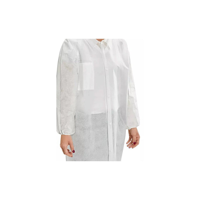 Lab Coat with 1 Pocket, Snap Front, Case of 30