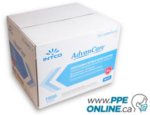 Load image into Gallery viewer, Intco Blue Nitrile Gloves cases by AdvanCare, neatly arranged,showcasing their premium quality for medical and industrial use
