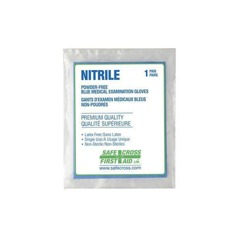 Nitrile Powder-Free Blue Medical Exam Gloves (1 pair)
