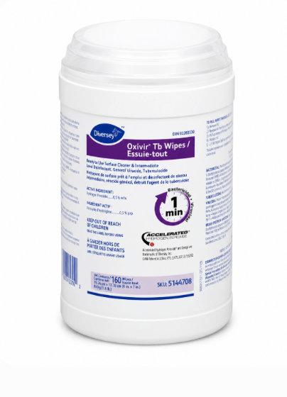 Oxivir TB Wipes (160) – Kills in 1 Minute | Hospital-Grade Disinfectant