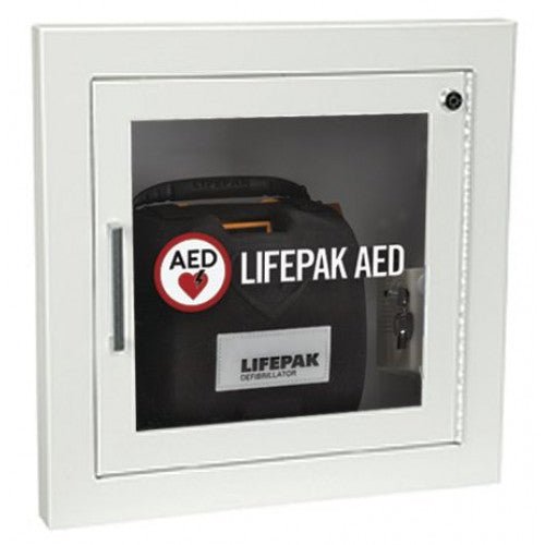 Physio-Control Fully Recessed Wall Cabinet w/ Alarm (White) aso available in Stainless Steel - PPE ONLINE