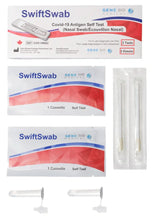 Load image into Gallery viewer, Pcture of SwiftSwab COVID-19 Rapid Test 2-Pack. Shop ppeonline.ca.
