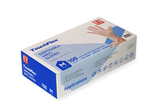 Box of 100 medium vinyl gloves, durable and safe hand protection options available for purchase online.