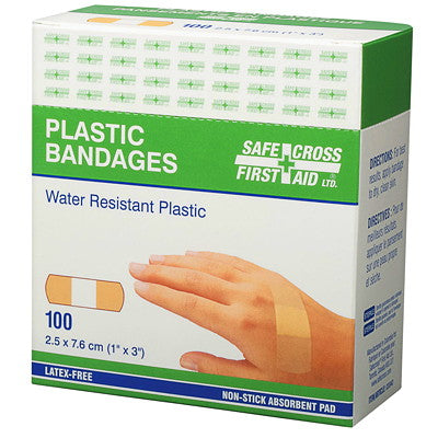 Plastic Bandages(100 pack) (Waterproof)