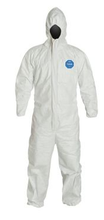 Load image into Gallery viewer, Tyvek Long Sleeve Coverall With Hood
