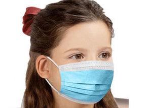 Kids Disposable Face Masks made in Canada, 50 per box, with PFE >=95% for maximum protection, available for purchase online at PPE Online, your one-stop shop for high-quality PPE supplies.