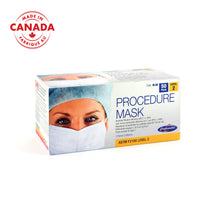 Load image into Gallery viewer, ASTM Level 2 Surgical Mask made in Canada, 50 per box, ideal for PPE use in medical settings, available for purchase online at PPE Online, your trusted source for high-quality PPE supplies
