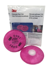 3M Half Face-Piece 2-Pack FILTER For Respirator 6000 Series