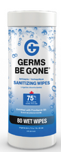Load image into Gallery viewer, Germs Be Gone Sanitizer Alcohol Wipes (Made In Canada) (80 count)
