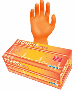 Orange Nitrile Examination Glove  (4 mil)
