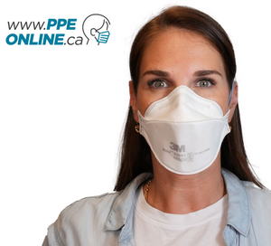 Image of various personal protective equipment (PPE) products including face masks, gloves, and protective gowns, with a watermark for PPEONLINE.CA. This picture showcases 3M 9205 available on PPEONLINE.CA, a reliable source for high-quality PPE. The use of PPE is essential for protecting individuals from harmful pathogens and ensuring their safety in various environments.